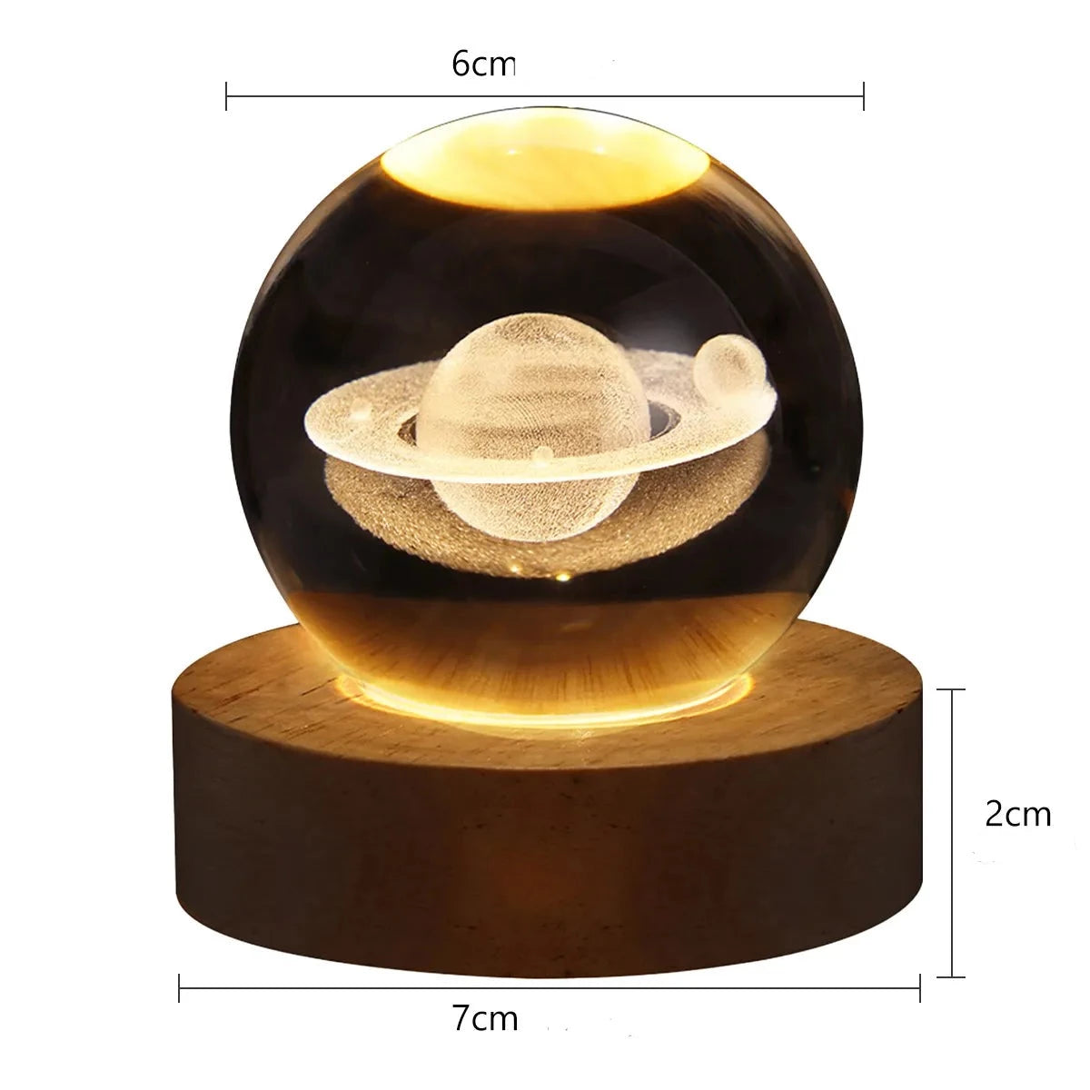 Lâmpada Lua 3D