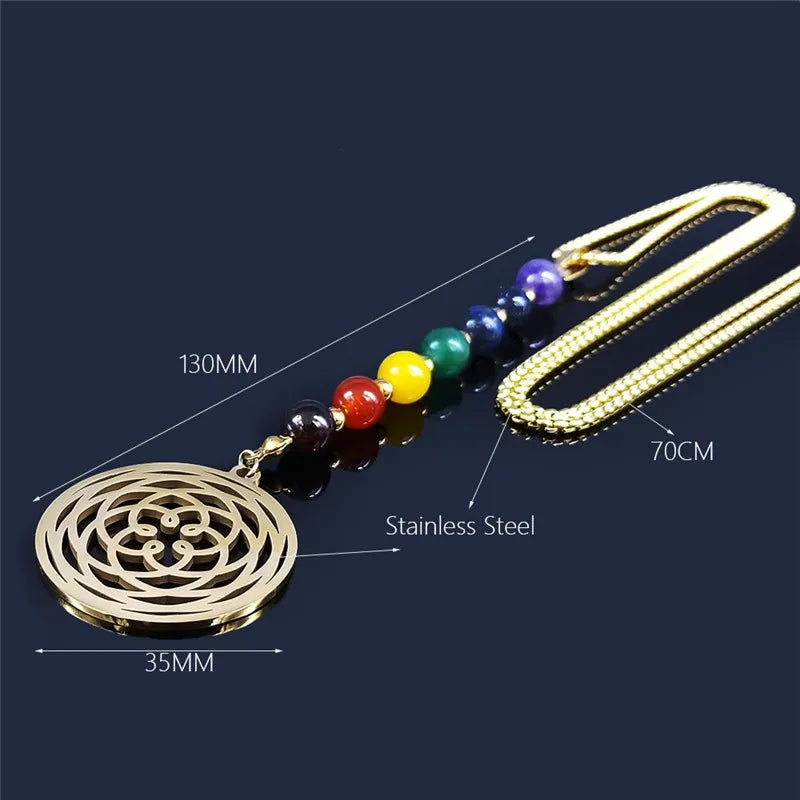 Gargantilha 7 chakras + Pêndulo