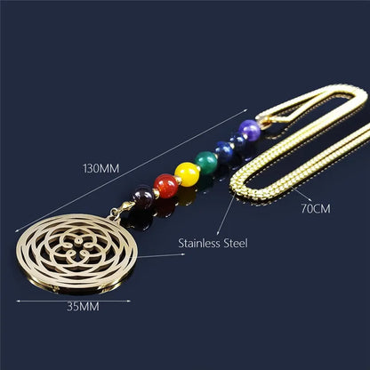 Gargantilha 7 chakras + Pêndulo