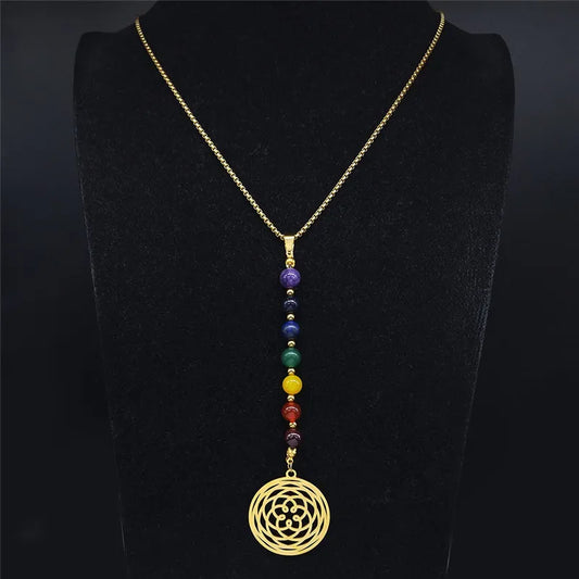 Gargantilha 7 chakras + Pêndulo