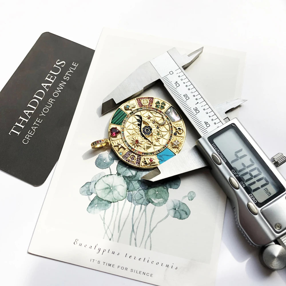 Colar Feminino amuleto mágico da Prosperidade - a Roda da Fortuna