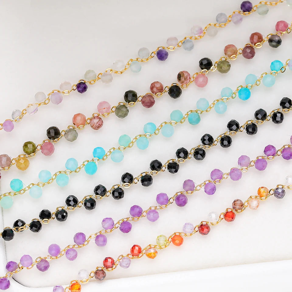 Pulseiras Delicate Tourmaline & Amethyst
