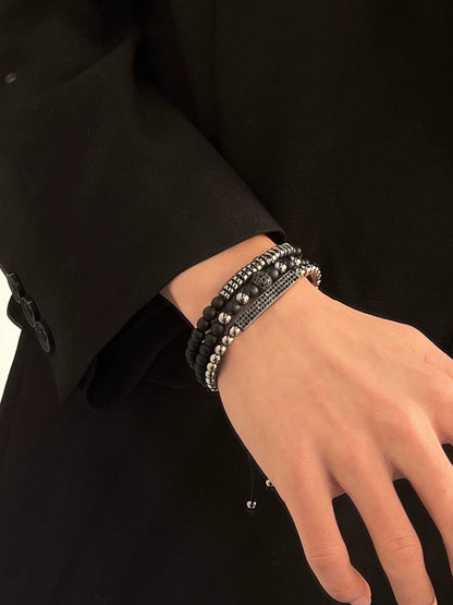 Conjunto de Pulseiras Diamante Negro