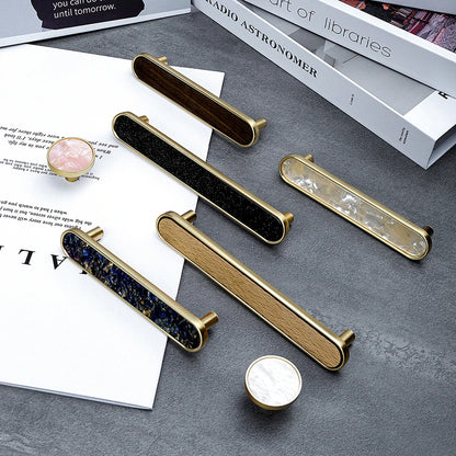 Puxadores de  Bronze policromado