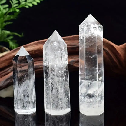 Obelisco de Quartzo Claro Natural