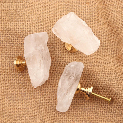 Puxador de Pedra Fluorita Natural