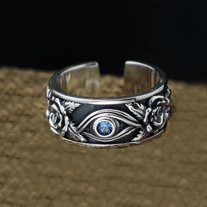 Anel Olho de Hórus Vintage Masculino