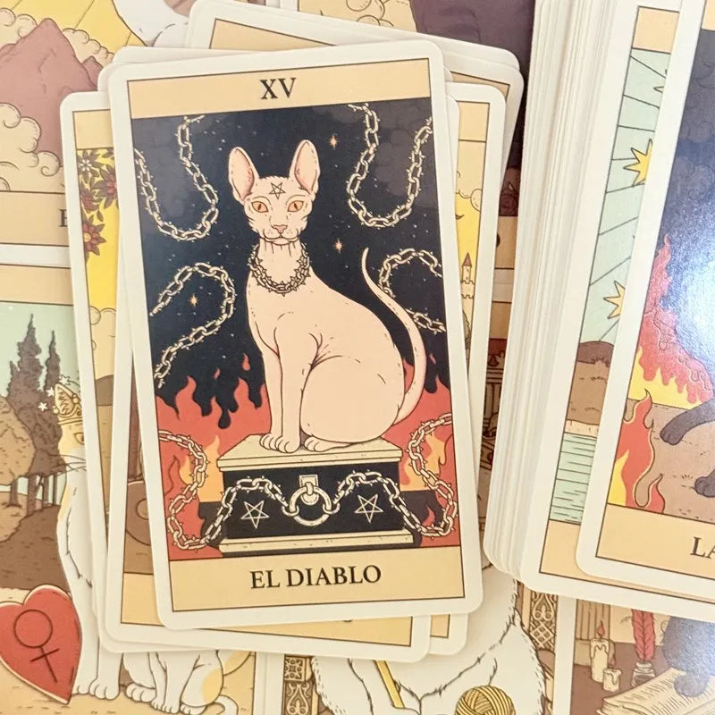 Tarot dos Gatos – Baralho com 78 Cartas