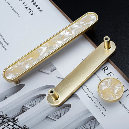 Puxadores de  Bronze policromado