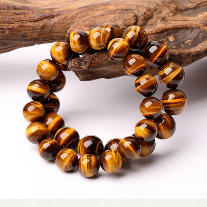 Pulseira com Pedras Naturais Olho de Tigre