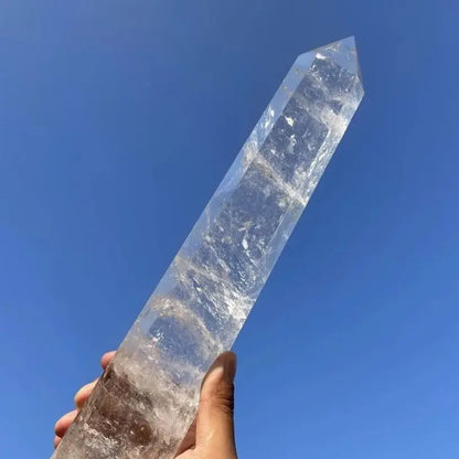 Obelisco de Quartzo Claro Natural
