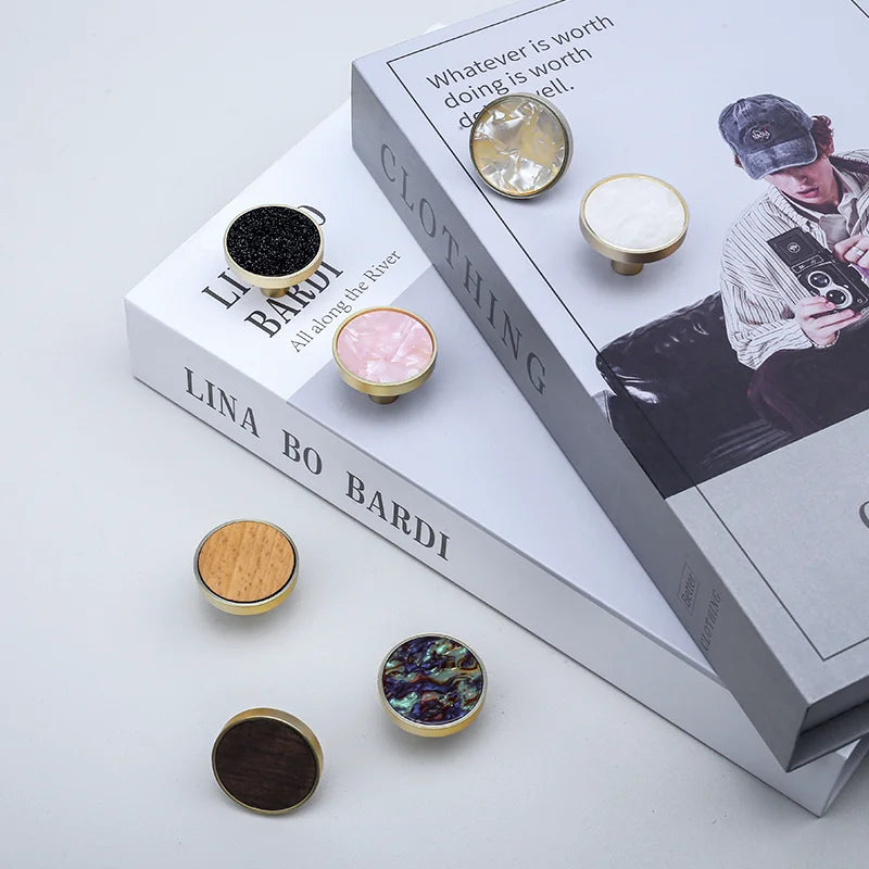 Puxadores de  Bronze policromado