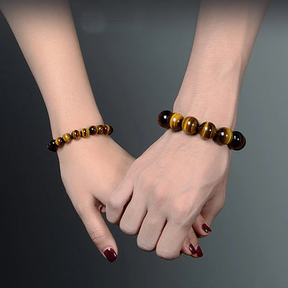 Pulseira com Pedras Naturais Olho de Tigre